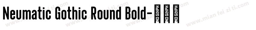 Neumatic Gothic Round Bold字体转换